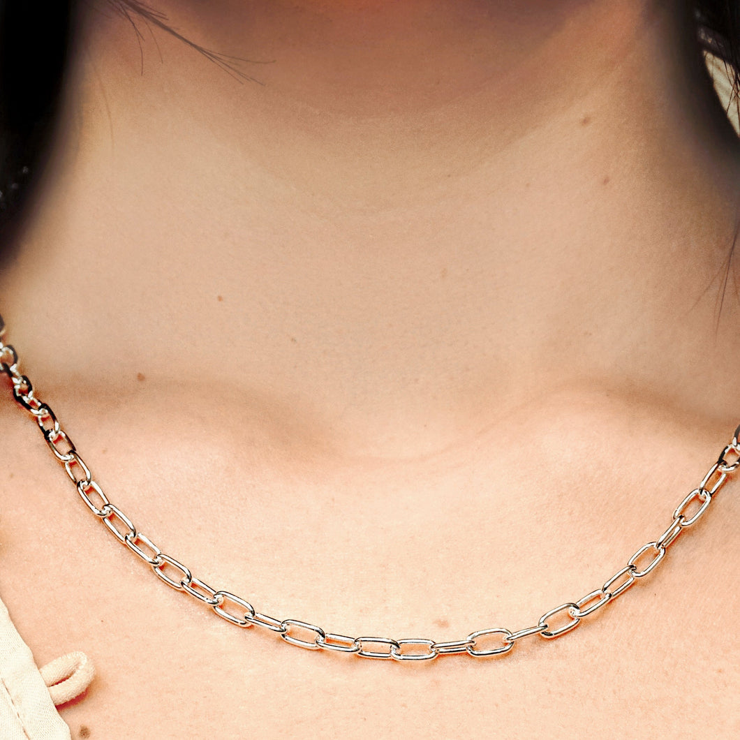 Christopher St. Cable Chain Necklace in Sterling Silver