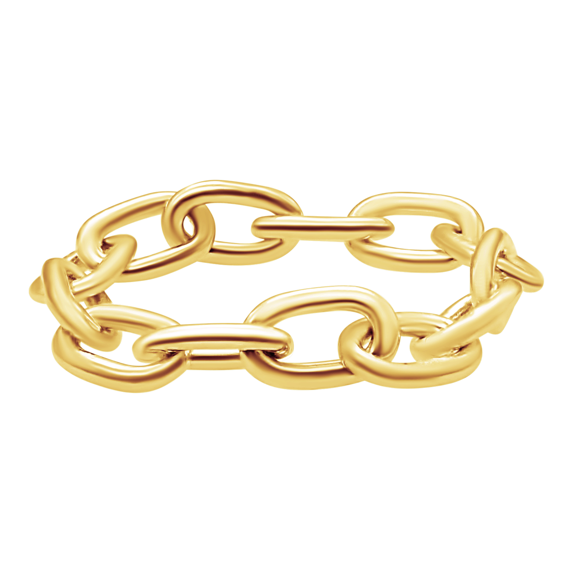 14k Yellow Gold outlets Chain Ring