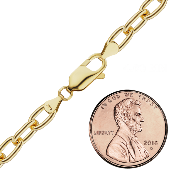 Christopher St. Cable Anklet in 14K Yellow Gold