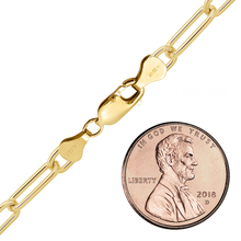 Load image into Gallery viewer, Finished Elongated Cable Anklet in 14K Gold-Filled
