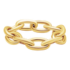 Christopher St. Cable Chain Ring in 14K Yellow Gold