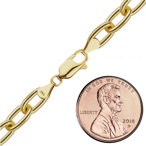 Christopher St. Cable Necklace in 14K Yellow Gold