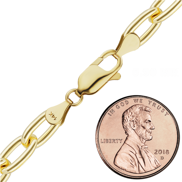 Christopher St. Cable Anklet in 14K Yellow Gold