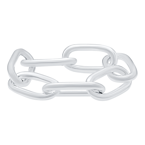 Christopher St. Cable Chain Ring in Sterling Silver
