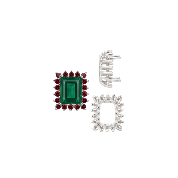 ITI NYC Emerald Shape Cluster Tops (6.00 x 4.00 mm - 10.00 x 8.00 mm)