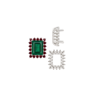 ITI NYC Emerald Shape Cluster Tops (6.00 x 4.00 mm - 10.00 x 8.00 mm)