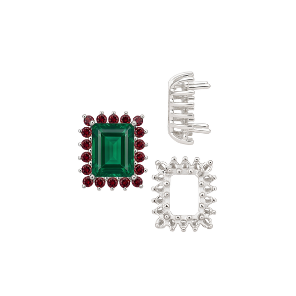 ITI NYC Emerald Shape Cluster Tops (6.00 x 4.00 mm - 10.00 x 8.00 mm)