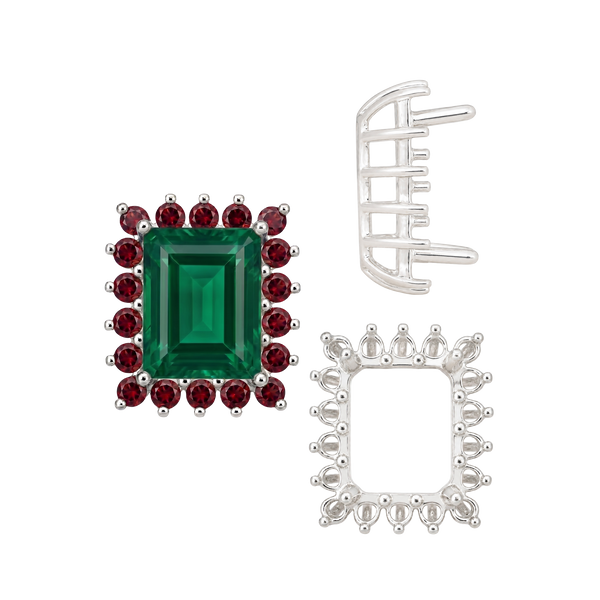 ITI NYC Emerald Shape Cluster Tops (6.00 x 4.00 mm - 10.00 x 8.00 mm)