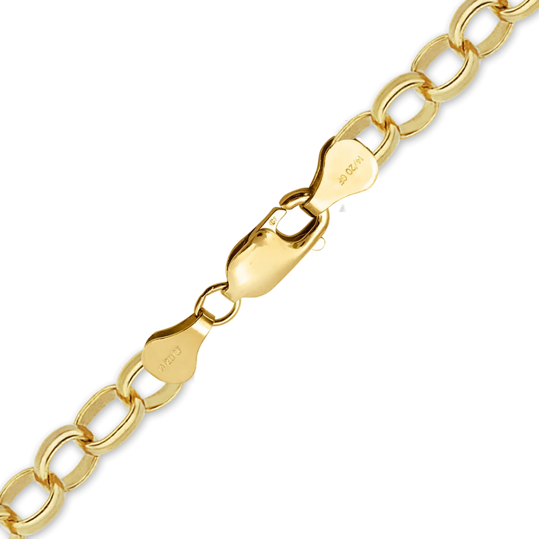 Finished Flat Cable Bracelet in 14K Gold-Filled