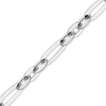 Load image into Gallery viewer, Bulk / Spooled Diamond Cut Cable Figaro Chain in 14K White Gold (1.60 mm)
