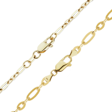 Load image into Gallery viewer, FiDi Figaro Cable Necklace in 14K Yellow Gold
