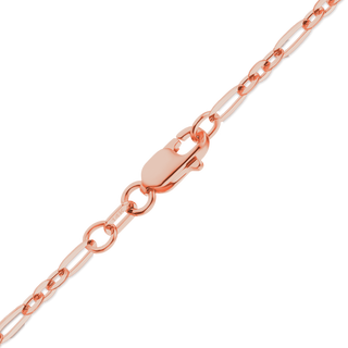 FiDi Figaro Cable Necklace in 14K Rose Gold