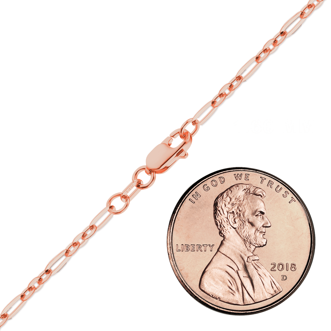 FiDi Figaro Cable Bracelet in 14K Rose Gold