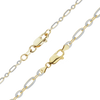 FiDi Figaro Cable Anklet in 14K Two Tone Gold