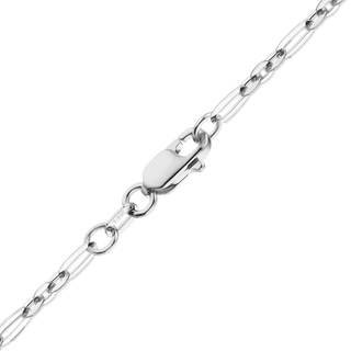 FiDi Figaro Cable Anklet in 14K White Gold