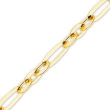 Load image into Gallery viewer, Bulk / Spooled Diamond Cut Cable Figaro Chain in 14K Yellow Gold (1.60 mm - 2.50 mm)
