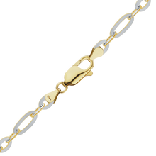 Load image into Gallery viewer, FiDi Figaro Cable Necklace in 14K Two Tone Gold
