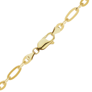 FiDi Figaro Cable Anklet in 14K Yellow Gold
