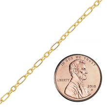 Load image into Gallery viewer, Bulk / Spooled Round Figaro Cable Chain in 14K Gold-Filled (1.60 mm - 4.00 mm)
