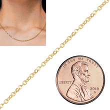 Load image into Gallery viewer, Bulk / Spooled Flat Twisted Cable (Singapore) in 14K Yellow Gold (1.20 mm - 1.62 mm)
