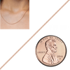 Bulk / Spooled Heavy Round Cable Chain in 14K & 18K Rose Gold (0.70 mm - 3.00 mm)