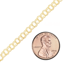 Load image into Gallery viewer, Special Order Only: Bulk / Spooled Charm &quot;Bracelet&quot; Chain in Gold
