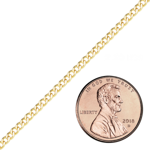 Bulk / Spooled Curb Chain in 14K Gold-Filled (1.60 mm - 5.70 mm)