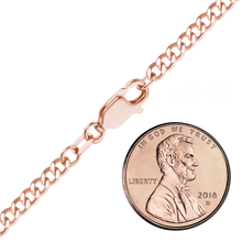 Load image into Gallery viewer, Finished Curb Necklace in 14K Rose Gold-Filled
