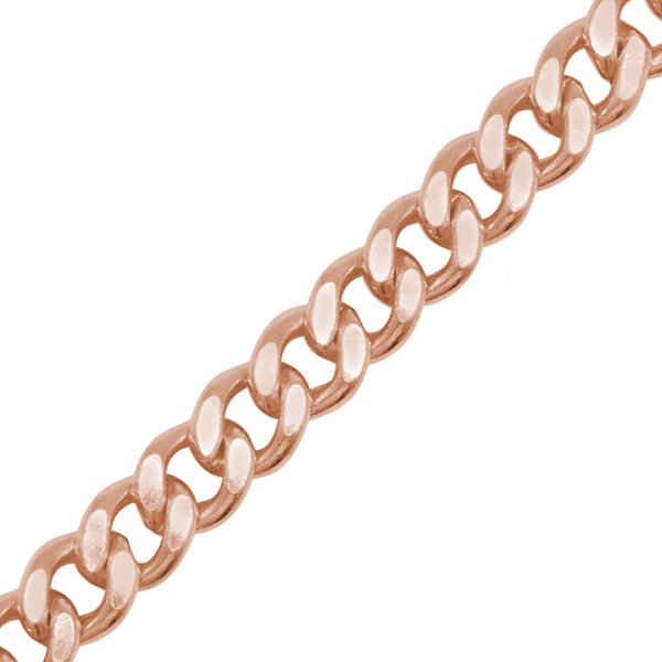 Bulk / Spooled Heavy Flat Curb Chain in 14K Rose Gold-Filled (4.20 mm - 5.80 mm)