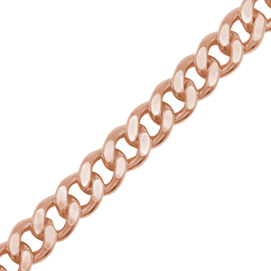 Bulk / Spooled Heavy Flat Curb Chain in 14K Rose Gold-Filled (4.20 mm - 5.80 mm)