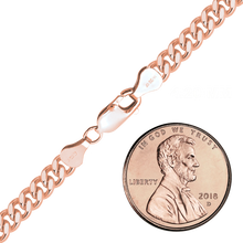 Load image into Gallery viewer, Finished Heavy Flat Curb Bracelet in 14K Rose Gold-Filled
