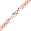 Finished Heavy Flat Curb Anklet in 14K Rose Gold-Filled