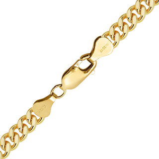 Finished Heavy Flat Curb Anklet in 14K Gold-Filled