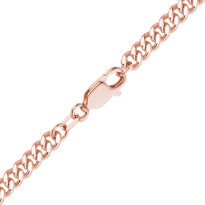 Finished Curb Necklace in 14K Rose Gold-Filled