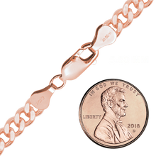 Load image into Gallery viewer, Finished Heavy Flat Curb Bracelet in 14K Rose Gold-Filled
