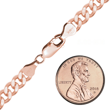 Load image into Gallery viewer, Finished Heavy Flat Curb Necklace in 14K Rose Gold-Filled

