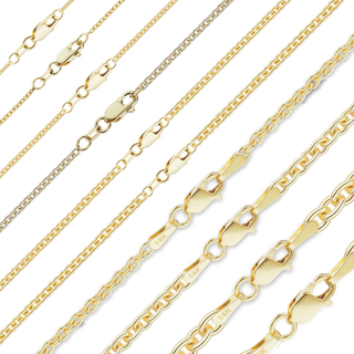 Chelsea Cable Necklace in 14K Yellow Gold