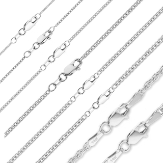 Chelsea Cable Anklet in 14K White Gold