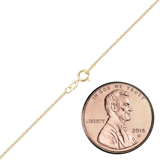Chelsea Cable Necklace with Spring Ring in 14K Yellow Gold