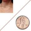 Bulk / Spooled Heavy Round Cable Chain in 14K & 18K Rose Gold (0.70 mm - 3.00 mm)