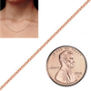 Bulk / Spooled Heavy Round Cable Chain in 14K & 18K Rose Gold (0.70 mm - 3.00 mm)