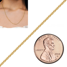 Load image into Gallery viewer, Bulk / Spooled Heavy Round Semi-Solid Cable Chain in 14K Yellow Gold (1.05 mm - 3.80 mm)
