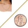 Bulk / Spooled Heavy Round Semi-Solid Cable Chain in 14K Yellow Gold (1.05 mm - 3.80 mm)