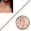 Bulk / Spooled Heavy Round Cable Chain in 14K & 18K Rose Gold (0.70 mm - 3.00 mm)