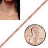 Bulk / Spooled Heavy Round Cable Chain in 14K & 18K Rose Gold (0.70 mm - 3.00 mm)