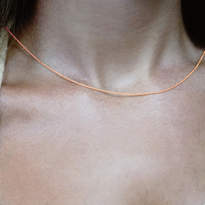 Chelsea Cable Necklace in 14K Rose Gold