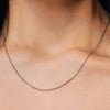 Chelsea Cable Necklace in 14K White Gold