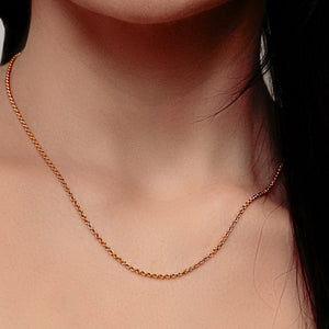 Chelsea Cable Necklace in 14K Rose Gold