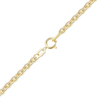Chelsea Cable Necklace with Spring Ring in 14K Yellow Gold