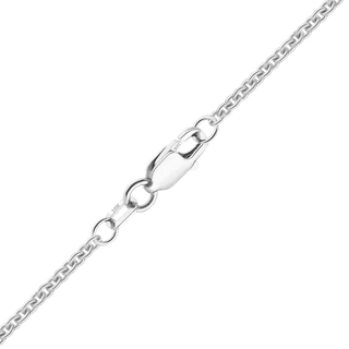 Chelsea Cable Anklet in 18K White Gold